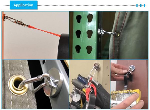Rare Earth Magnet Hooks With Carabiner Hook Rare Earth Magnet Hooks With Carabiner Hook