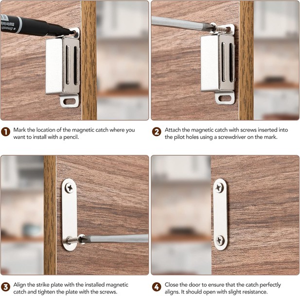 Magnetic Door Catch Installation Steps Magnetic Door Catch Installation Steps