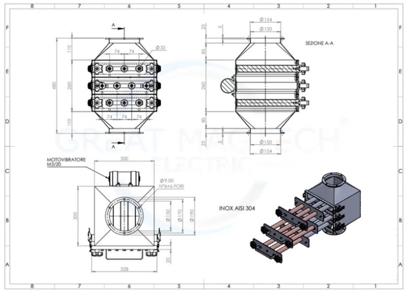 Drawer magnet technical drawing Drawer magnet technical drawing