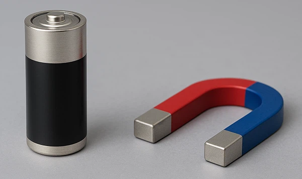 battery and magnet battery and magnet