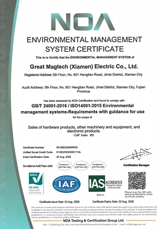 ISO 14001 Certificate