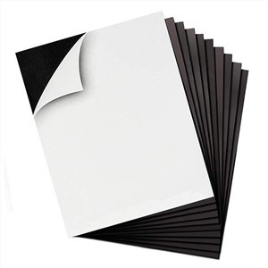Flexible Rubber Coated Adhesive Magnetic Sheet